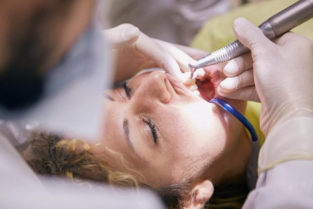 Professional dental cleaning.