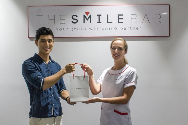 The Smile Bar aftercare kit.